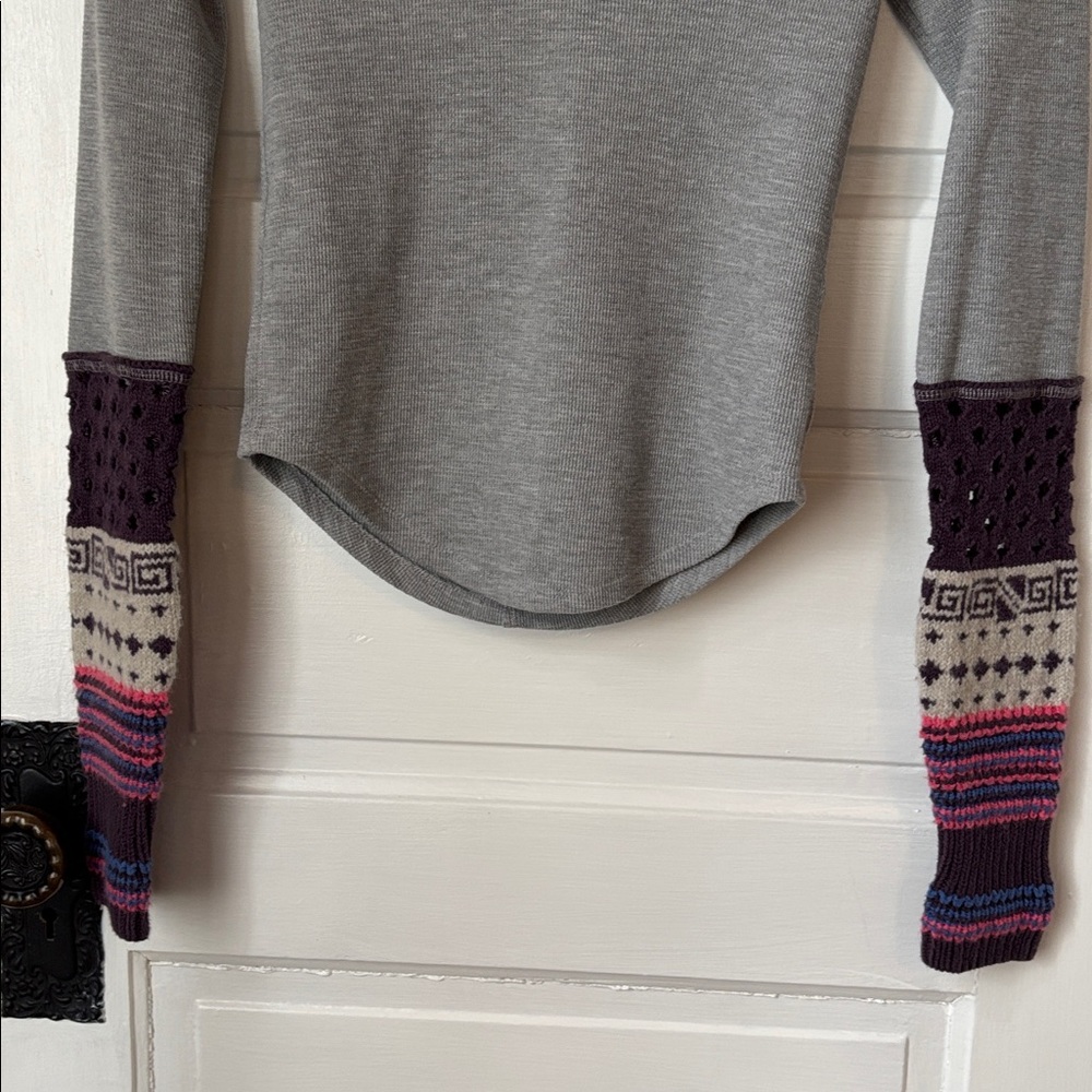 WE THE FREE BY FREE PEOPLE COZY CRAFT CUFF LONG SLEEVE THERMAL TOP - Picture 5 of 13